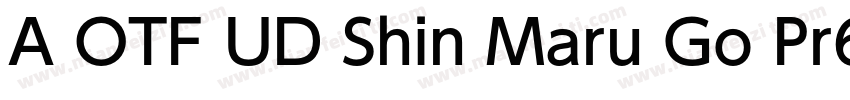 A OTF UD Shin Maru Go Pr6N字体转换